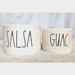 NWB Rae Dunn Artisan Collection Guac and Salsa Bowl Set Nachos Entertaining
